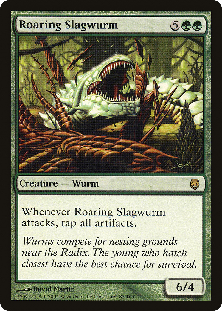 Roaring Slagwurm [Darksteel] Foil