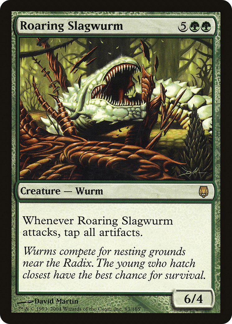 Roaring Slagwurm [Darksteel] Foil