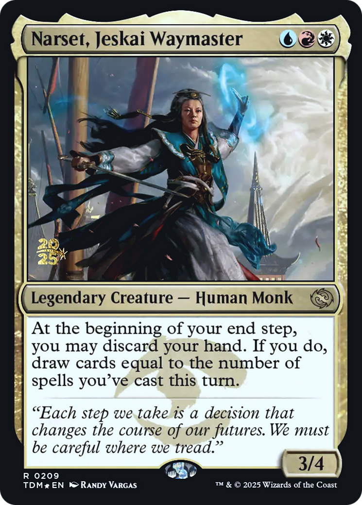 Narset, Jeskai Waymaster (209) [Prerelease Cards]  Foil