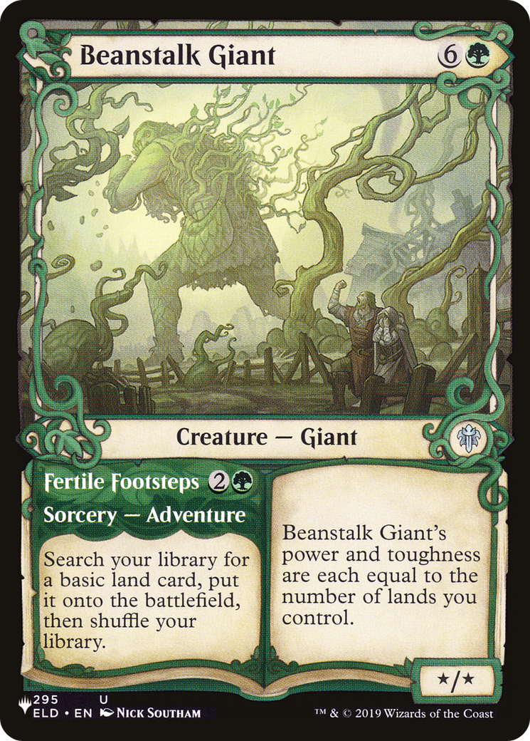 Beanstalk Giant // Fertile Footsteps |  (ELD-295) [The List]