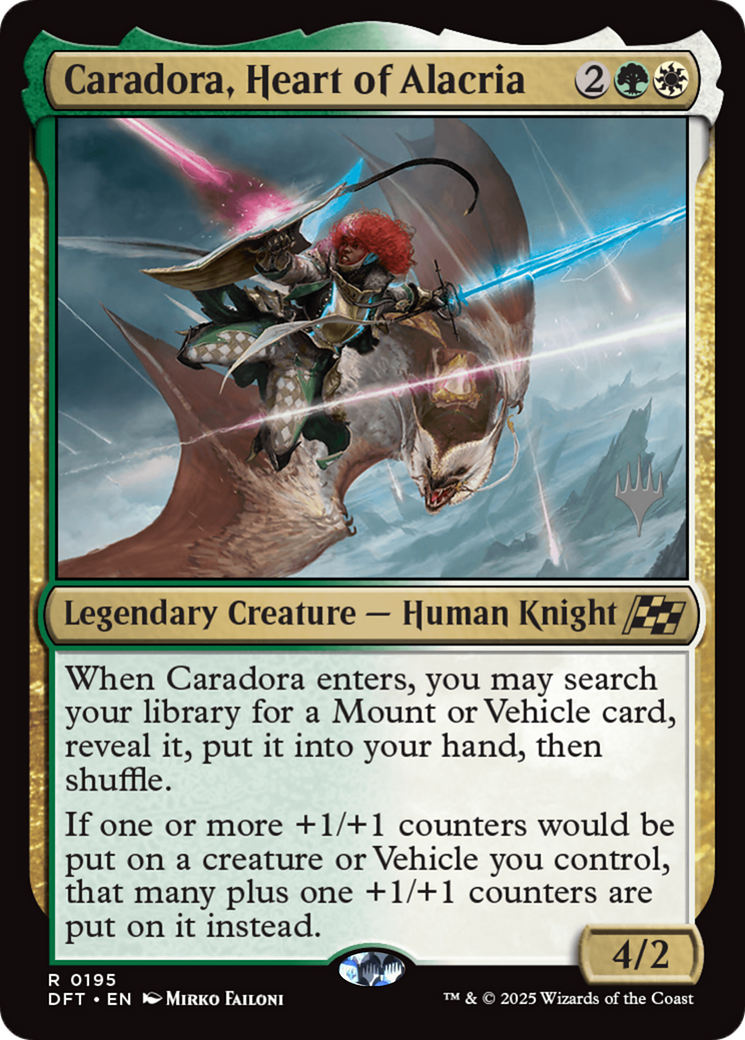 Caradora, Heart of Alacria (195) [Promo Pack: Aetherdrift]  Foil