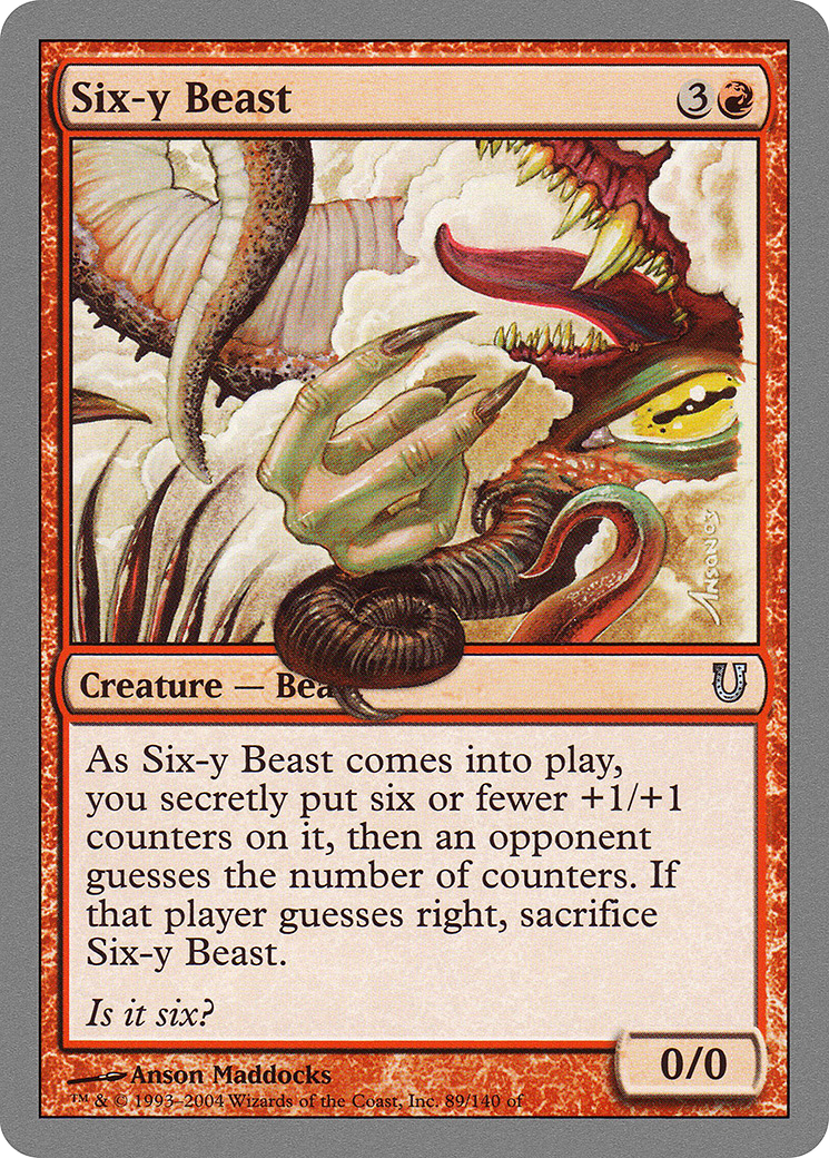Six-y Beast [Unhinged] Foil
