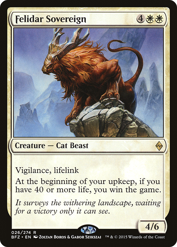 Felidar Sovereign [Battle for Zendikar] Foil