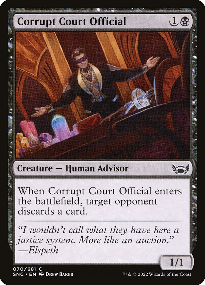Corrupt Court Official 70/281 (Streets of New Capenna)  - Foil