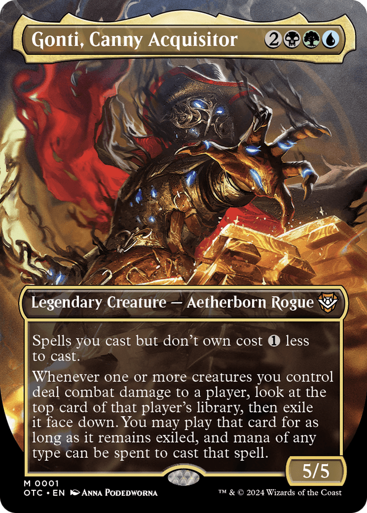 Gonti, Canny Acquisitor (Borderless) [Outlaws of Thunder Junction Commander] Foil