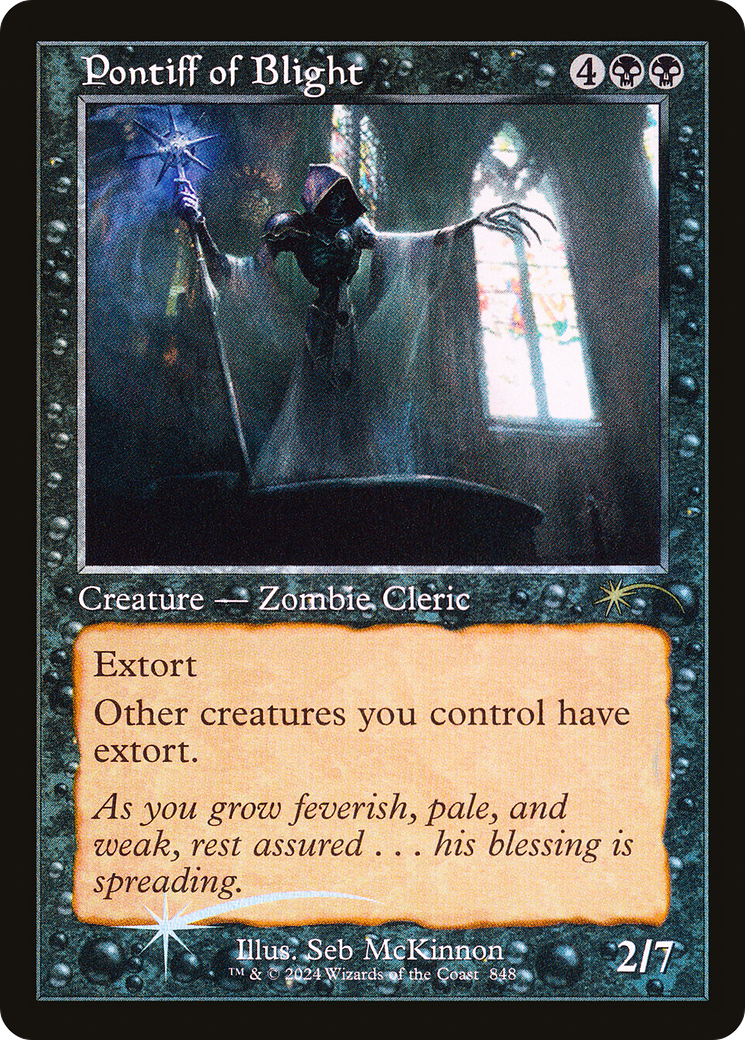 Pontiff of Blight (Retro Frame) (848) [Secret Lair Drop Series]  Foil