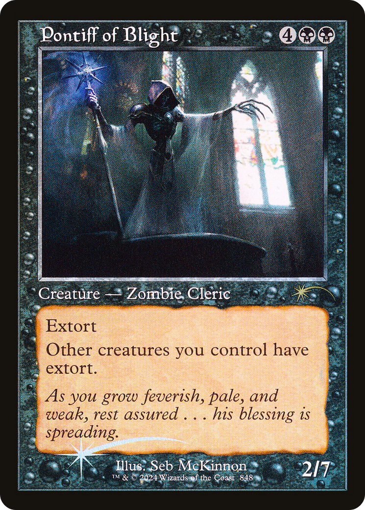 Pontiff of Blight (Retro Frame) (848) [Secret Lair Drop Series]  Foil