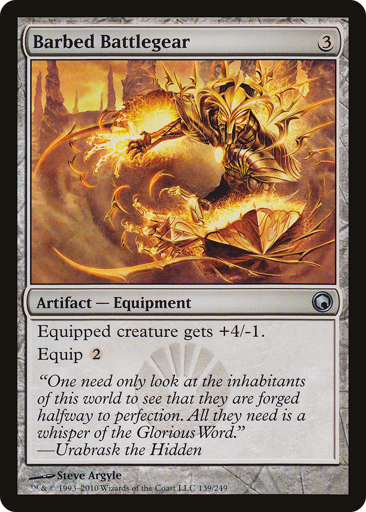 Barbed Battlegear [Scars of Mirrodin] Foil