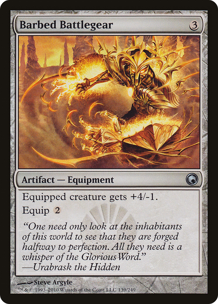 Barbed Battlegear [Scars of Mirrodin] Foil