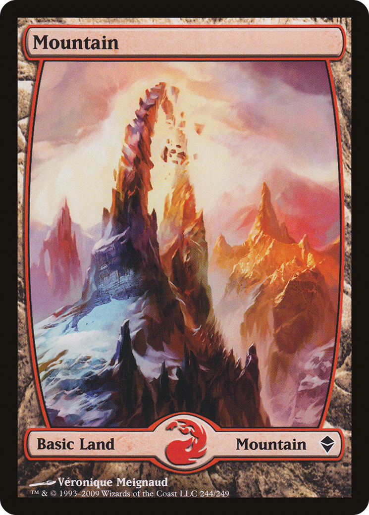Mountain (244) [Zendikar] Foil