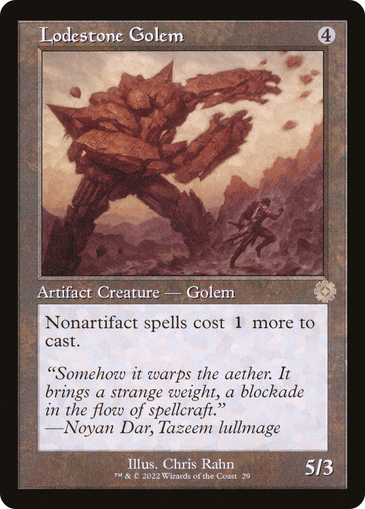 Lodestone Golem (Retro) [The Brothers' War Retro Artifacts] Foil