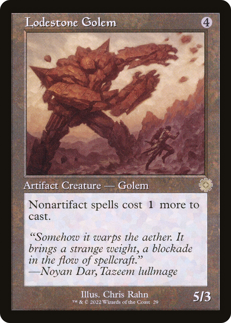 Lodestone Golem (Retro) [The Brothers' War Retro Artifacts] Foil