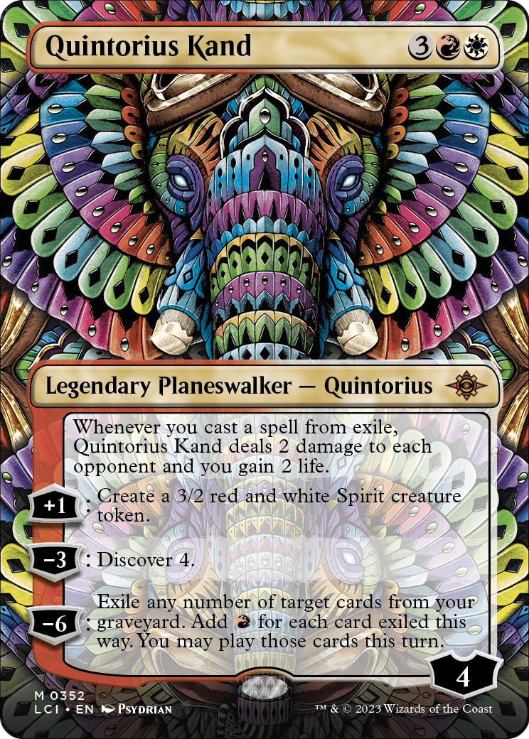 Quintorius Kand (0352) (Borderless) [The Lost Caverns of Ixalan] Foil