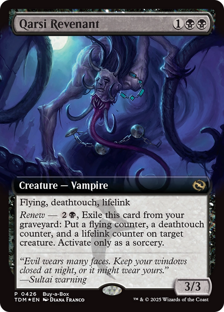 Qarsi Revenant (Extended Art) (426) [Buy-A-Box Promos]  Foil