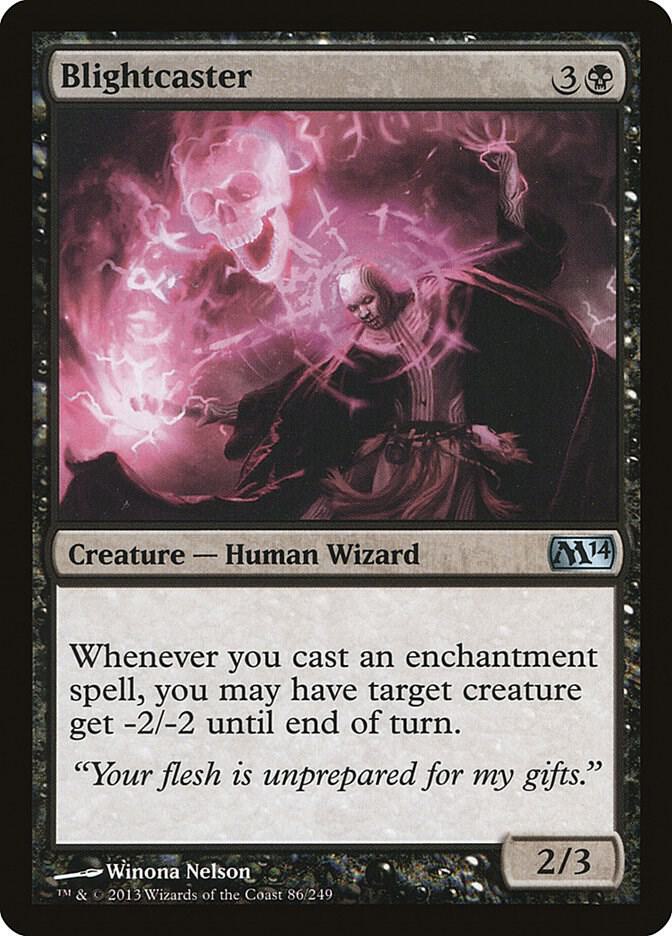 Blightcaster 86/249 (Magic 2014 (M14))  - Foil