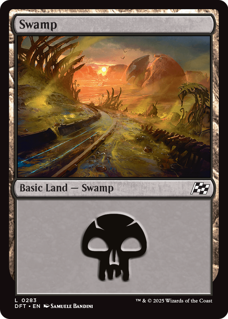 Swamp |  Foil (283) [Aetherdrift]