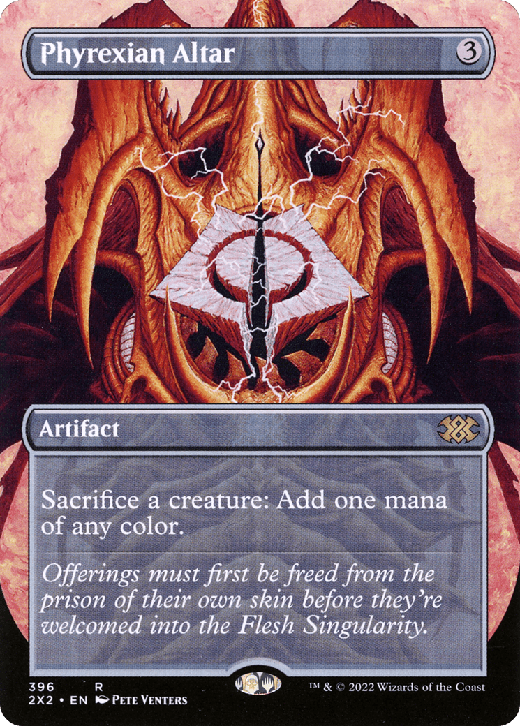 Phyrexian Altar (Borderless Alternate Art) [Double Masters 2022] Foil
