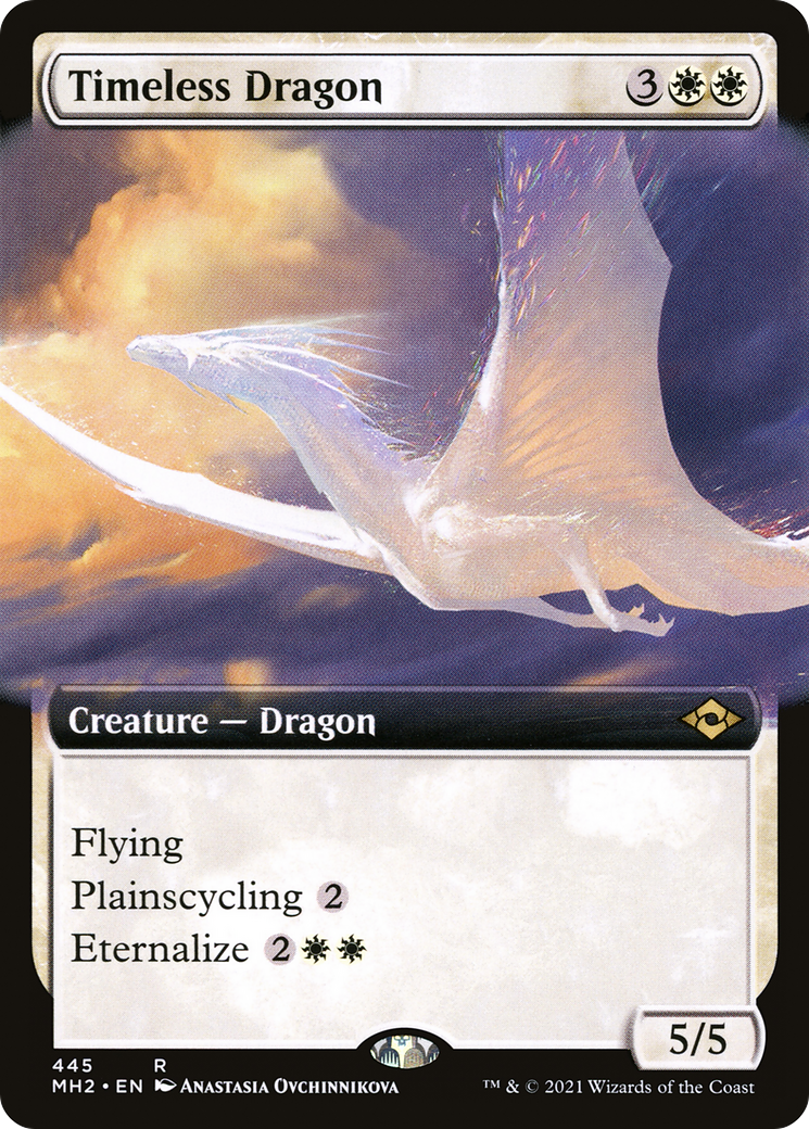 Timeless Dragon (Extended Art) [Modern Horizons 2] Foil