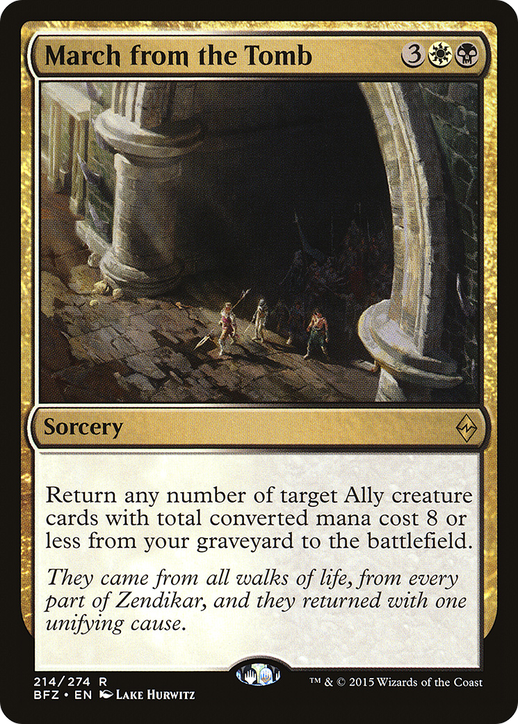 March from the Tomb [Battle for Zendikar] Foil