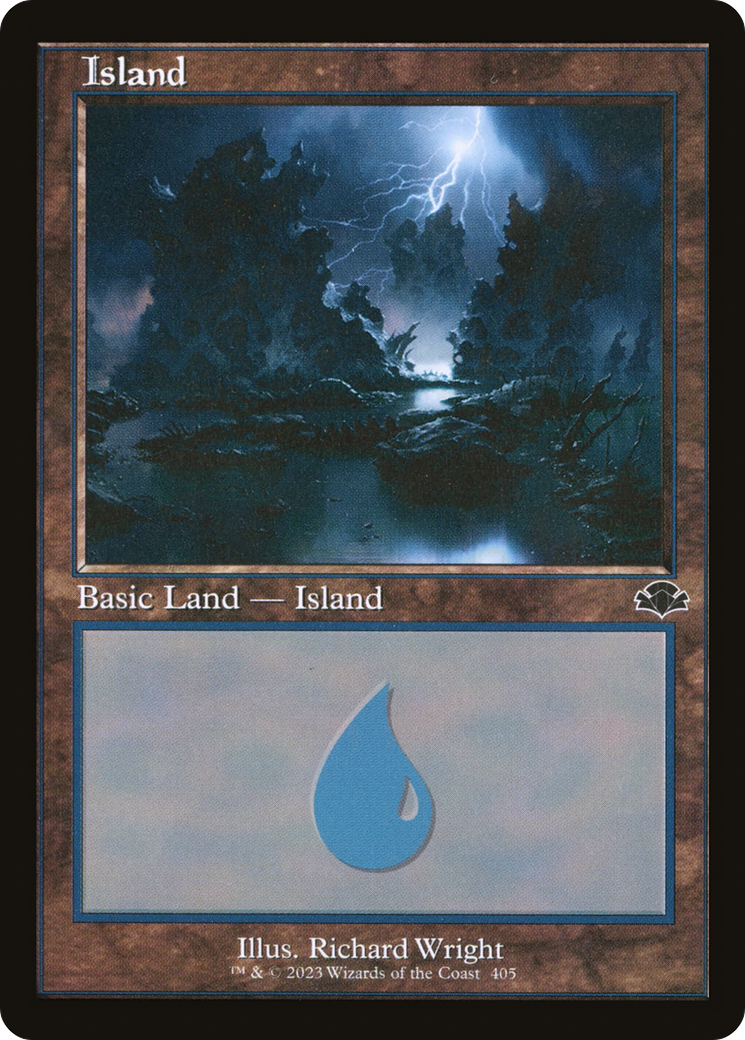 Island (405) (Retro) [Dominaria Remastered] Foil