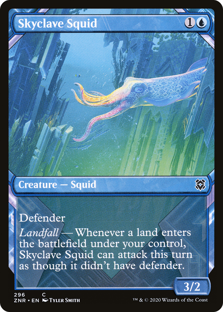 Skyclave Squid (Showcase) [Zendikar Rising] Foil