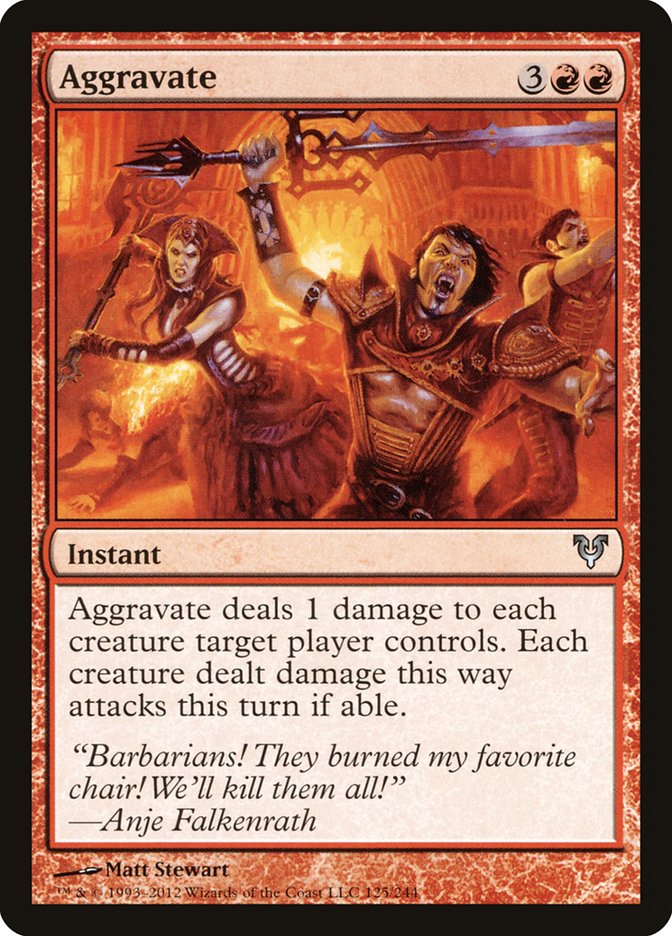 Aggravate 125/244 (Avacyn Restored) 