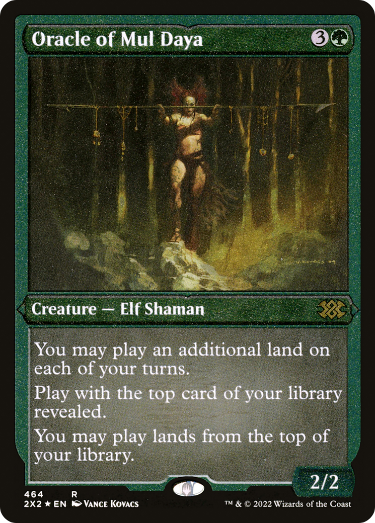 Oracle of Mul Daya (2X2-464) - Double Masters 2022 Etched Foil