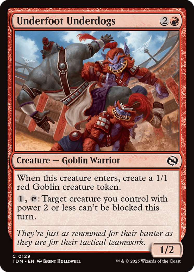 Underfoot Underdogs (129) [Tarkir: Dragonstorm]  Foil