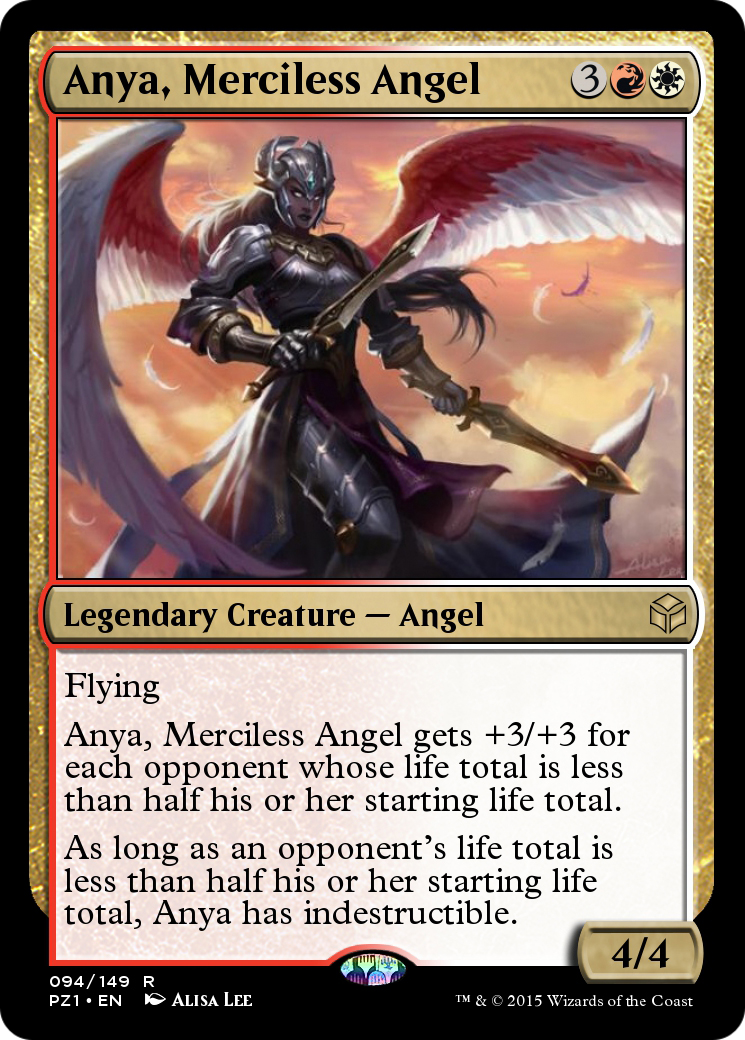 Anya, Merciless Angel (PZ1-094) - Legendary Cube Prize Pack