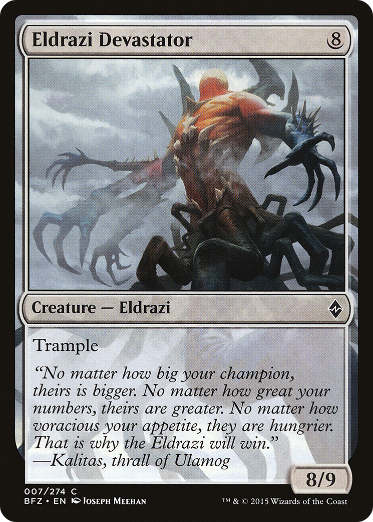Eldrazi Devastator [Battle for Zendikar] Foil