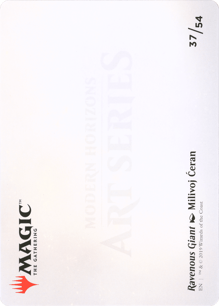 Ravenous Giant // Ravenous Giant (AMH1-037) - Modern Horizons Art Series (Borderless)