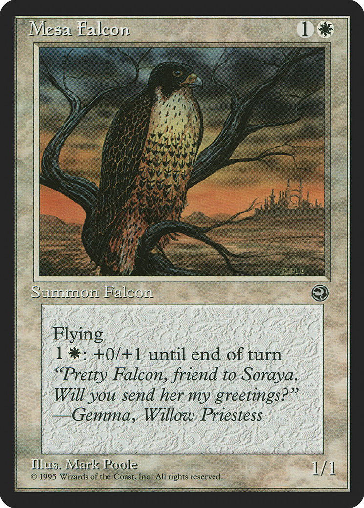 Mesa Falcon (Gulsen Flavor Text) [Homelands]