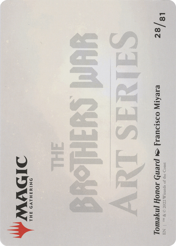 Tomakul Honor Guard // Tomakul Honor Guard (ABRO-028) - The Brothers' War Art Series (Borderless) Foil