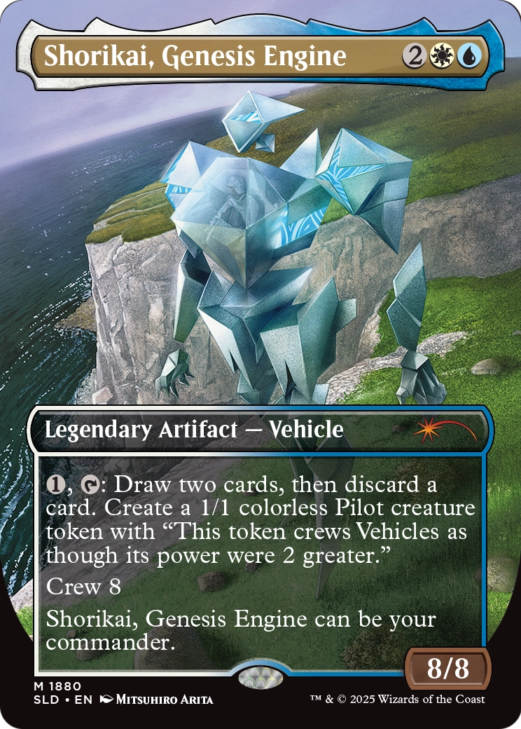 Shorikai, Genesis Engine (1880) [Secret Lair Drop]  (Borderless) Foil