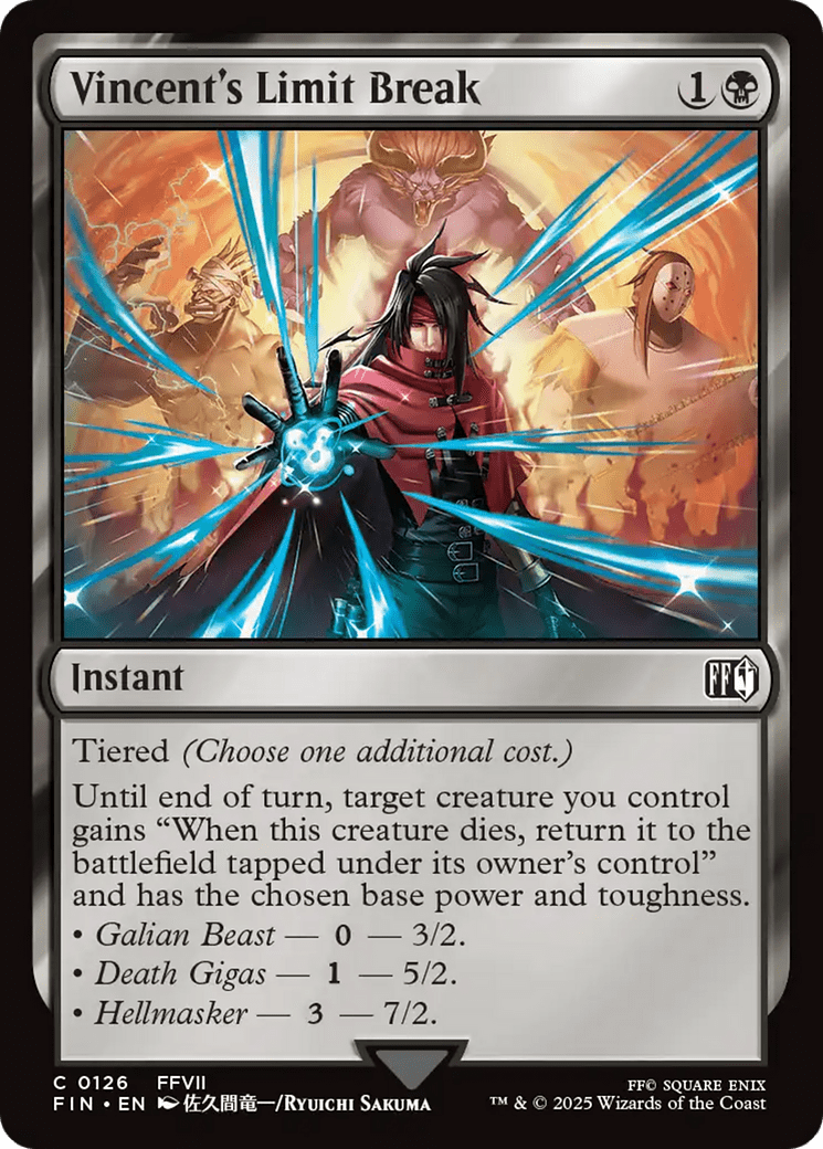 Vincent's Limit Break (126) [FINAL FANTASY]  Foil
