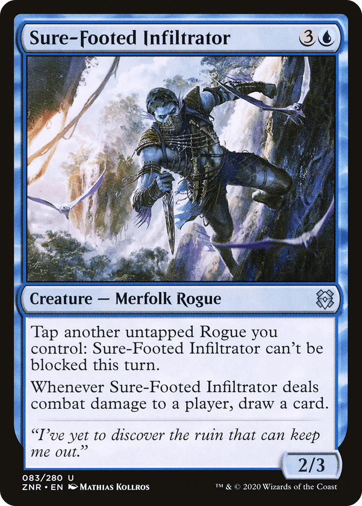 Sure-Footed Infiltrator [Zendikar Rising] Foil
