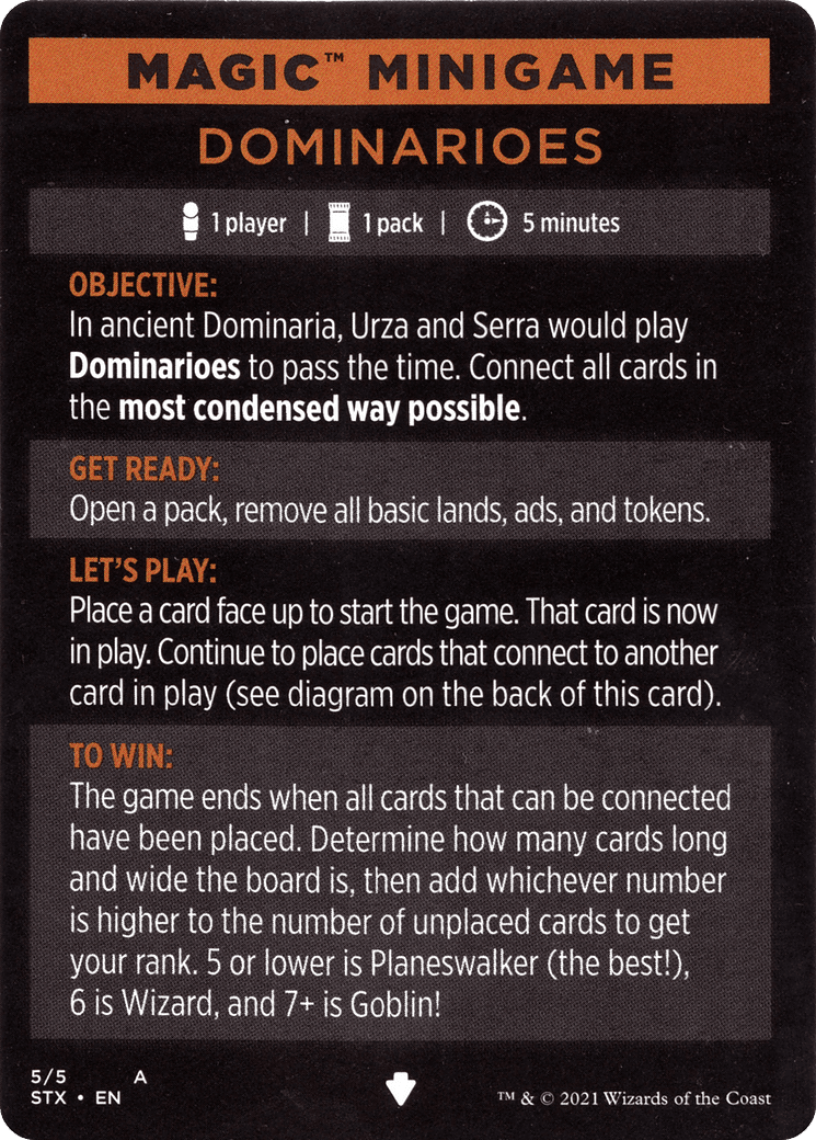 Dominarioes // Dominarioes (cont'd) (MSTX-005) - Strixhaven: School of Mages Minigames Foil