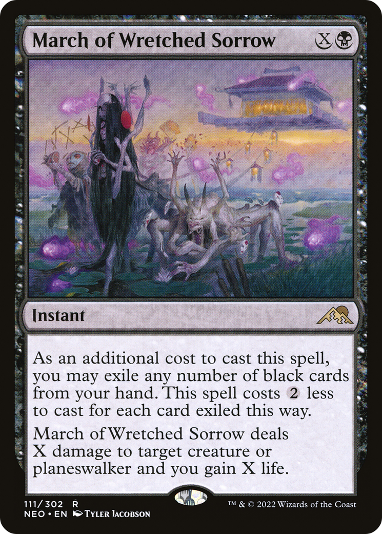 March of Wretched Sorrow [Kamigawa: Neon Dynasty] Foil