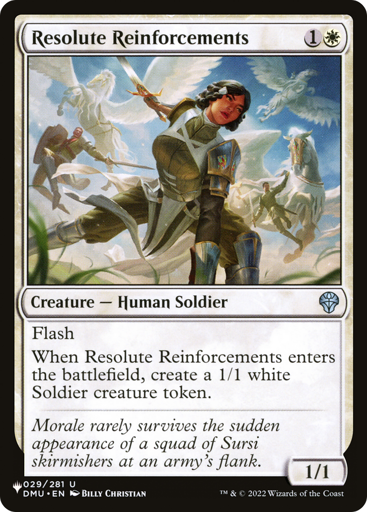 Resolute Reinforcements |  (DMU-29) [The List]