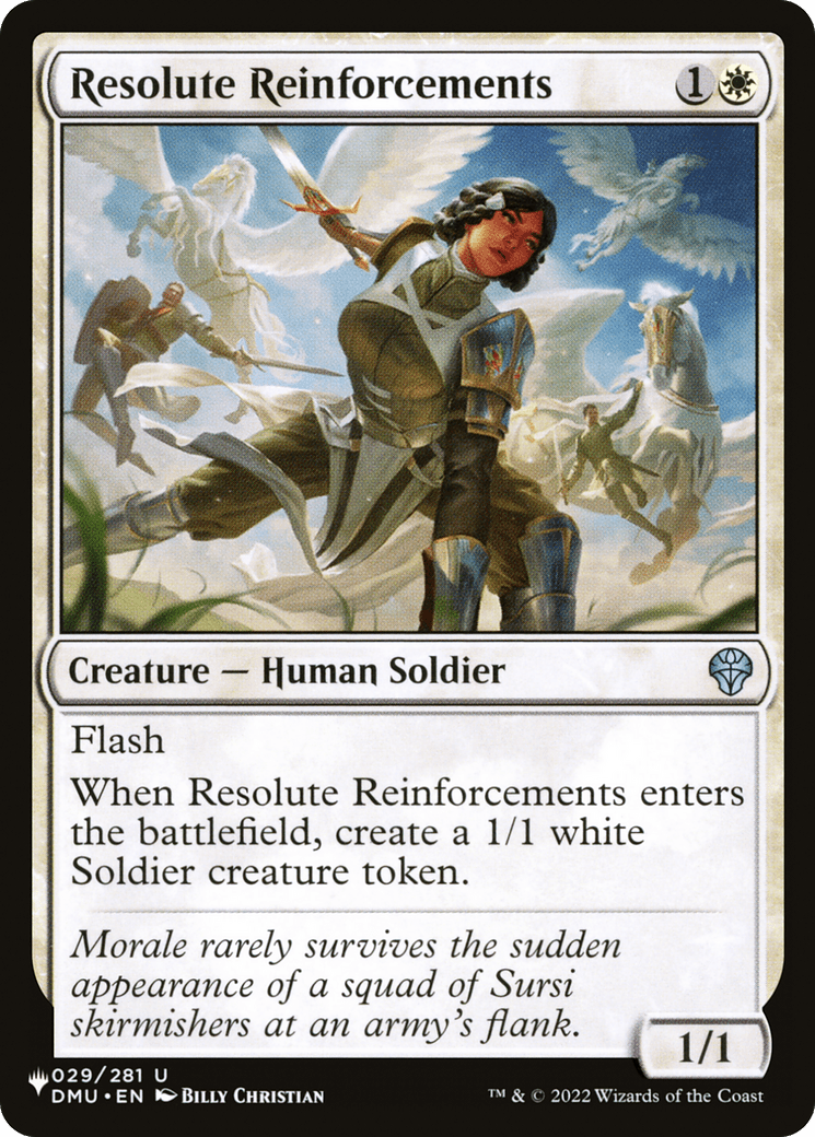 Resolute Reinforcements |  (DMU-29) [The List]