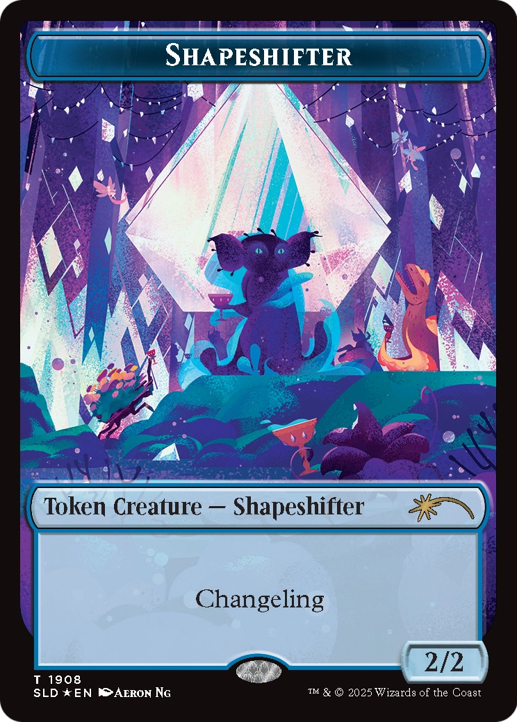 Shapeshifter Token (1908) (Double Rainbow Foil) (1908) [Secret Lair Drop Series]  Foil
