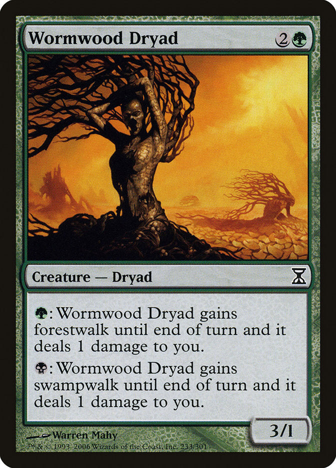 Wormwood Dryad 233/301 (Time Spiral)  - Foil