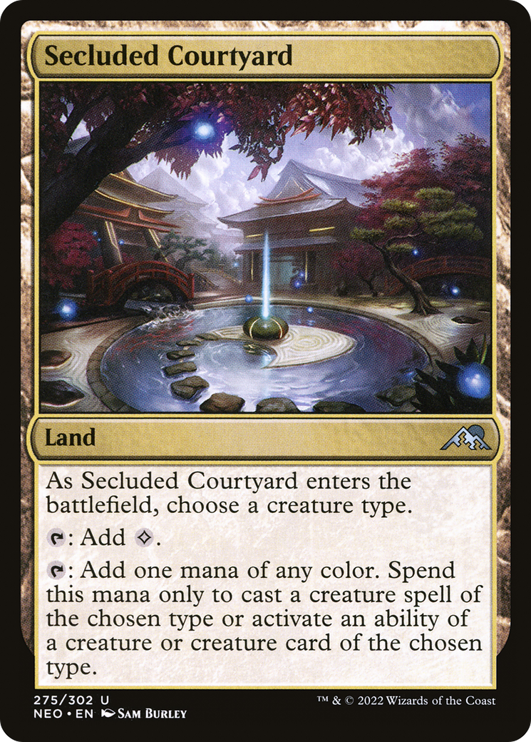 Secluded Courtyard [Kamigawa: Neon Dynasty] Foil