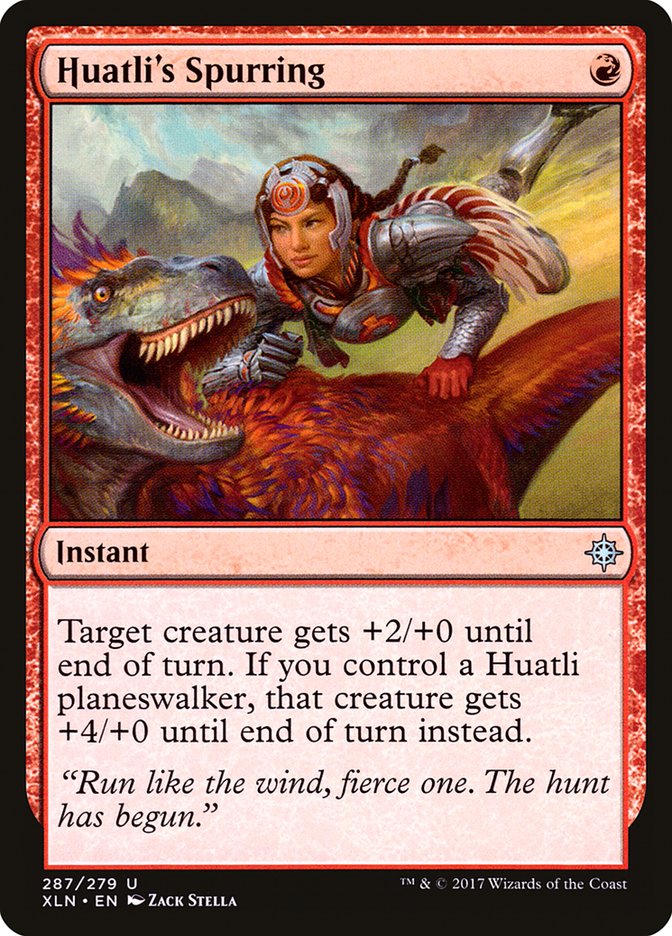 Huatli's Spurring 287/279 (Ixalan) 