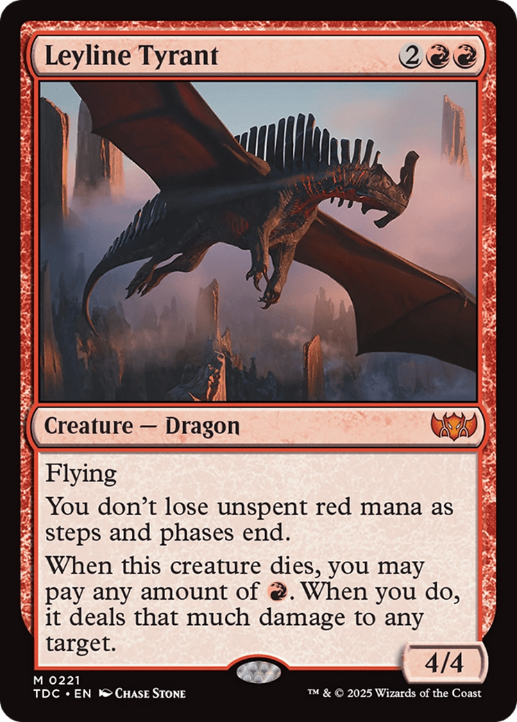 Leyline Tyrant (221) [Commander: Tarkir: Dragonstorm]