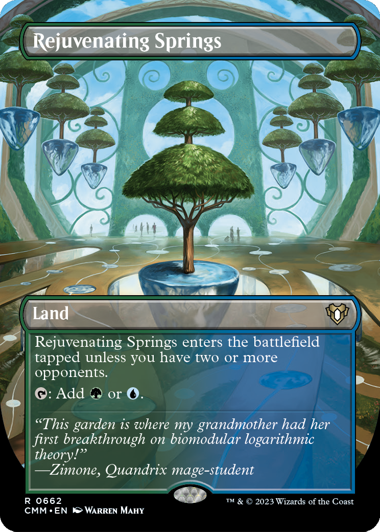 Rejuvenating Springs (Borderless Alternate Art) [Commander Masters] Foil