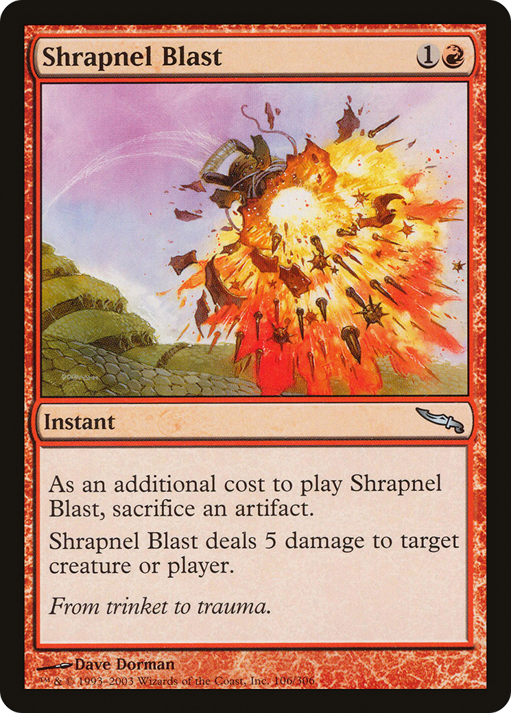 Shrapnel Blast [Mirrodin] Foil