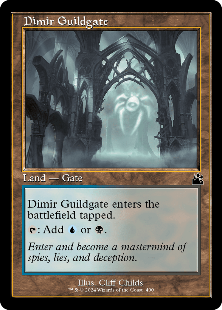 Dimir Guildgate (Retro Frame) [Ravnica Remastered] Foil