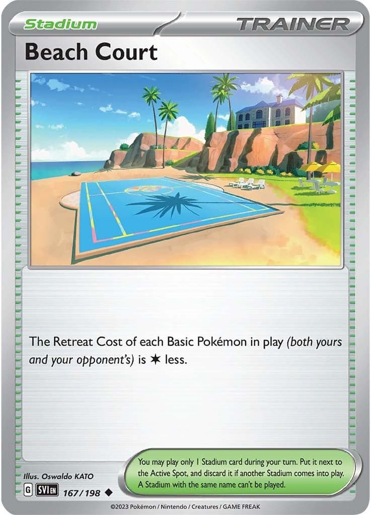 Beach Court 167  SV01 Scarlet & Violet Base Set - Uncommon