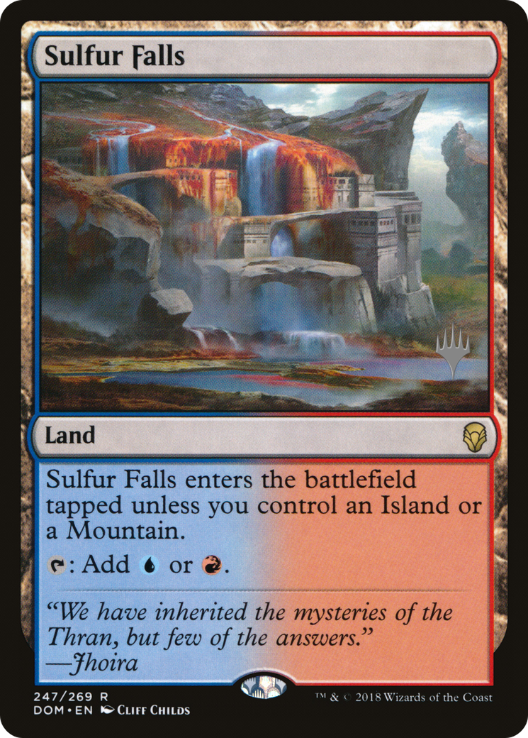Sulfur Falls (Promo Pack) [Dominaria Promos] Foil